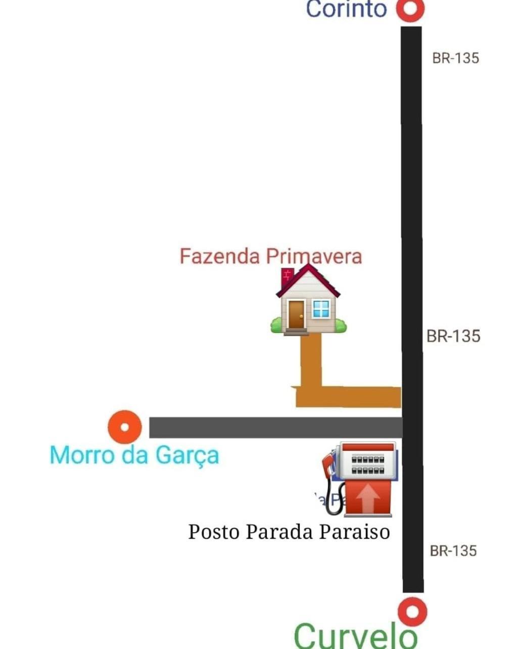 Fazenda Com Piscina E Churrasqueira Br-135 Proximo Curvelo Corinto E Morro Da Garca Exteriör bild